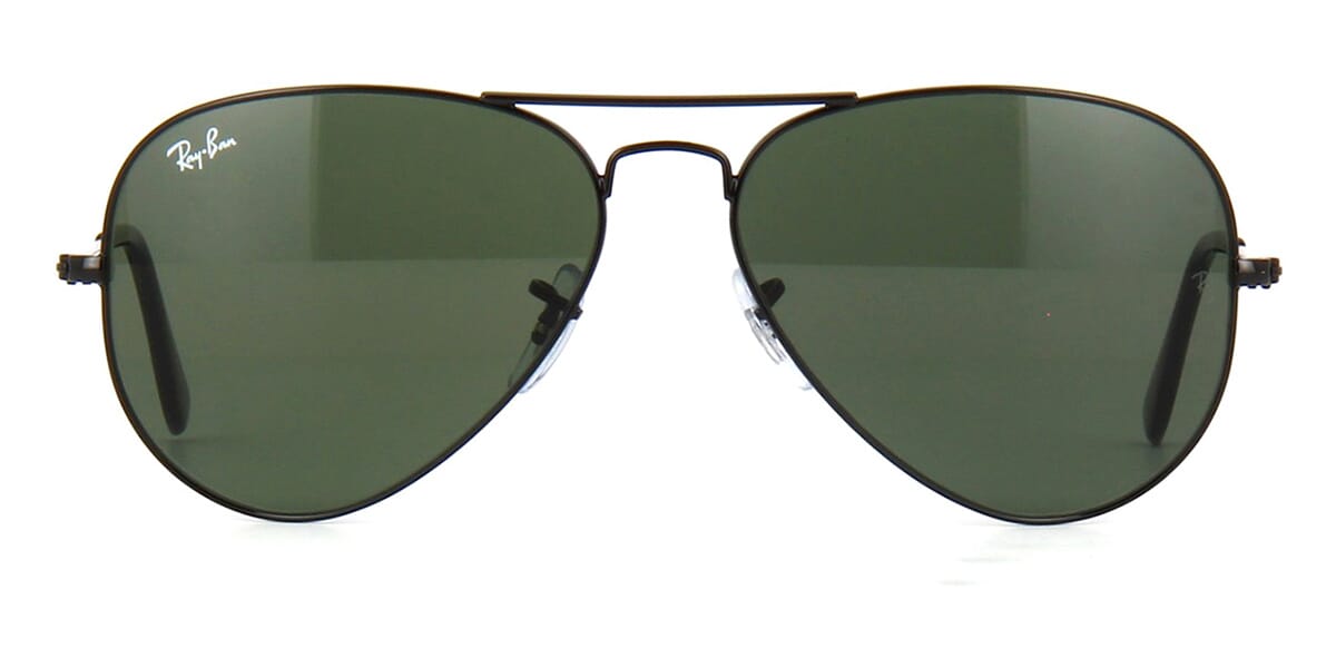 Ray-Ban Aviator RB 3025 L2823 Black/Green - As Seen On Elon Musk & Derek Jeter