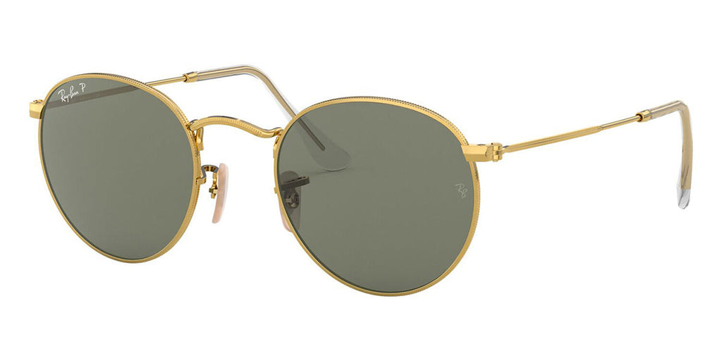 Ray-Ban Round Metal RB 3447 001/58 Polarised - As Seen On Bob Geldof & Elizabeth Olsen