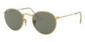 Ray-Ban Round Metal RB 3447 001/58 Polarised - As Seen On Bob Geldof & Elizabeth Olsen